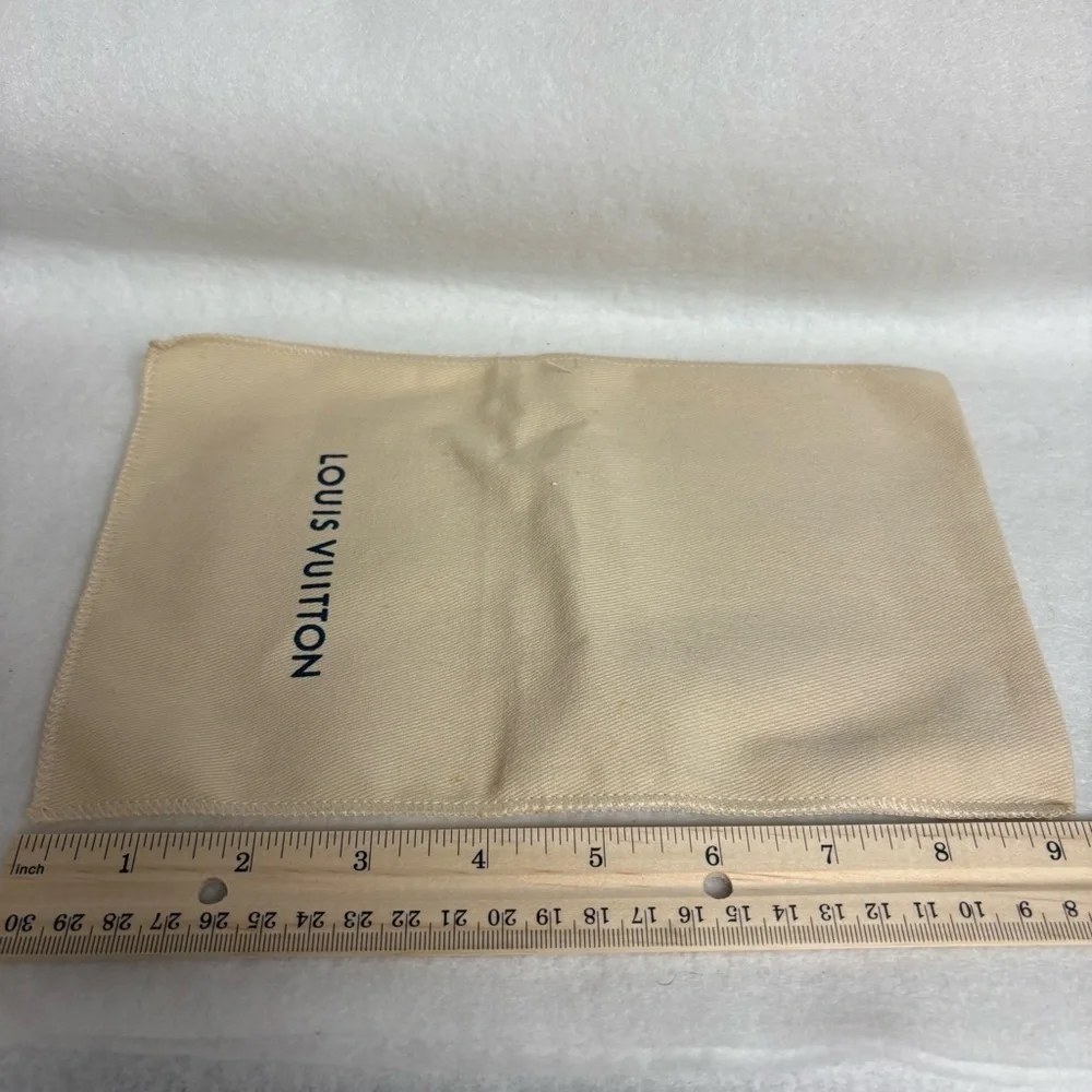 Louis Vuitton Beige Fold Over Small Accessories Dust Bag